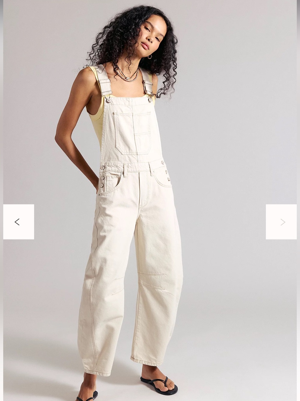 Free People We The Free Good Luck Barrel Overalls
